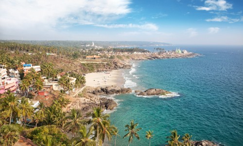 View of the Samudra Beach in Kovalam Editorial Photo - Image of kovalam,  restaurant: 55565176